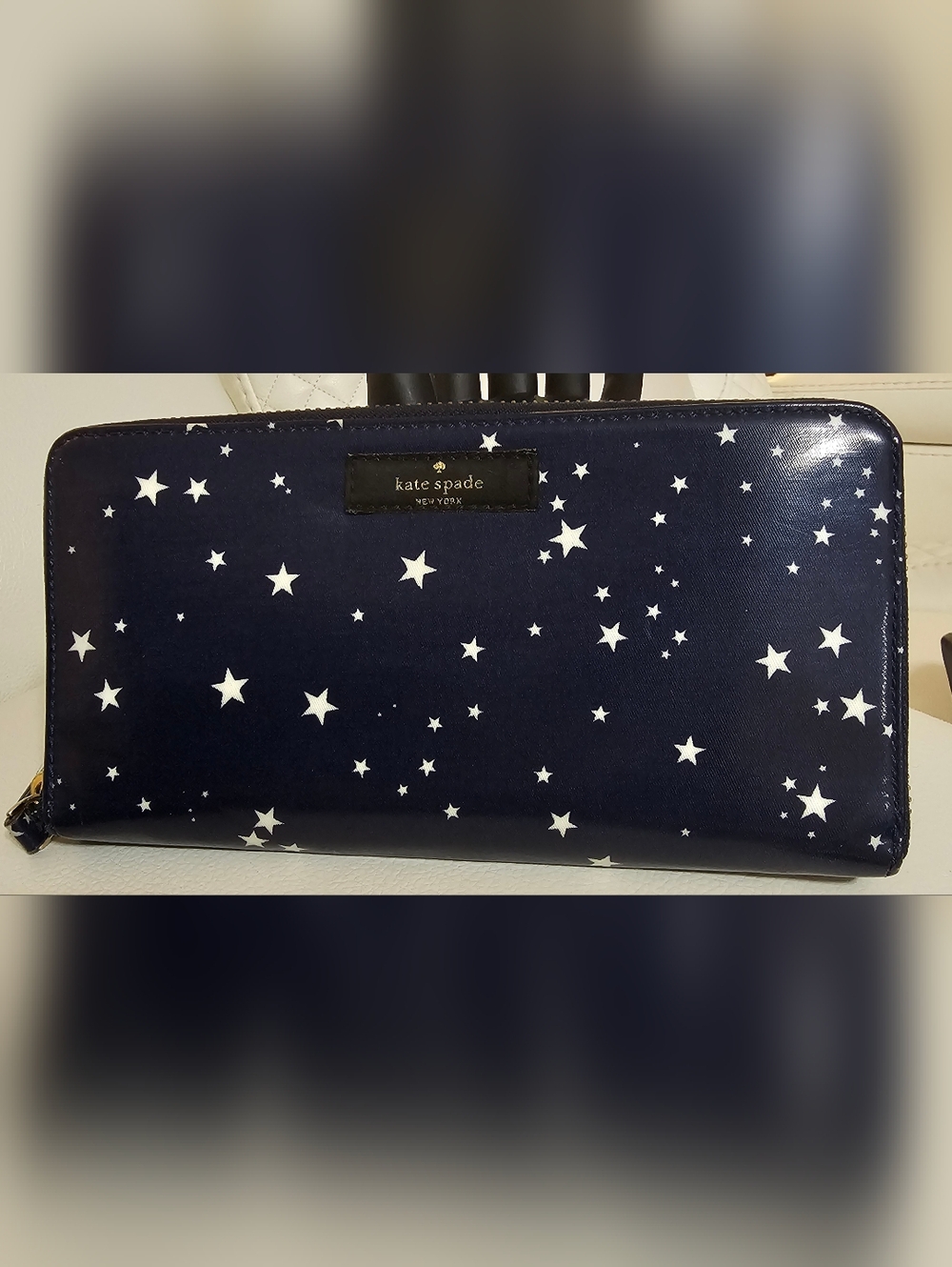 Kate Spade Navy Star Print Wallet